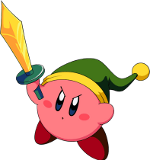 Kirby com a espada